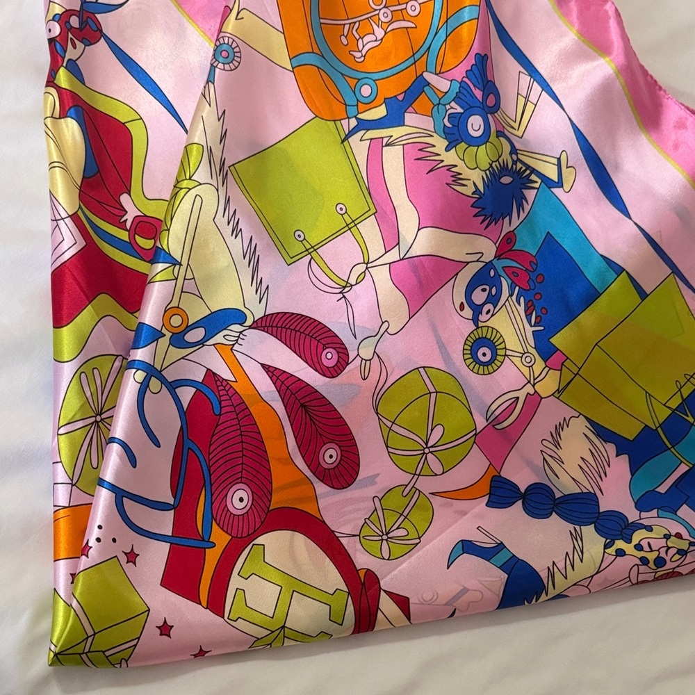 Colorful Designer 100% Polyester Scarf - Picture 6 of 11